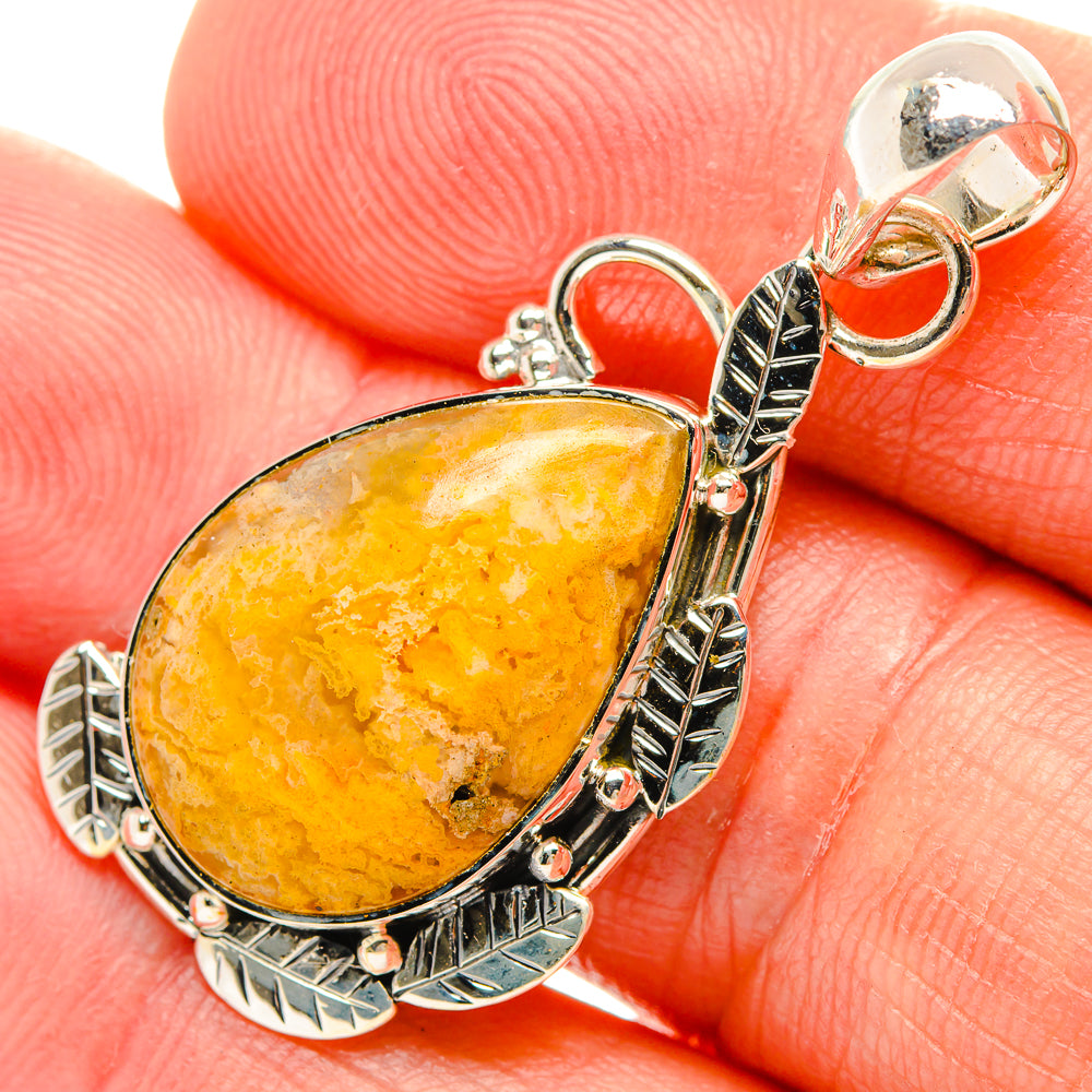 Rainbow Moonstone Pendants handcrafted by Anasilvercos - PD31705