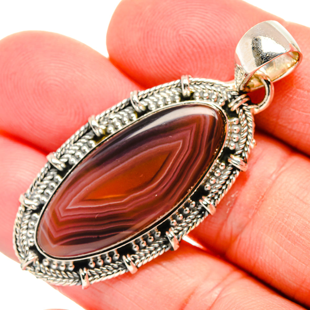 Moroccan Agate Pendants handcrafted by Anasilvercos - PD31746
