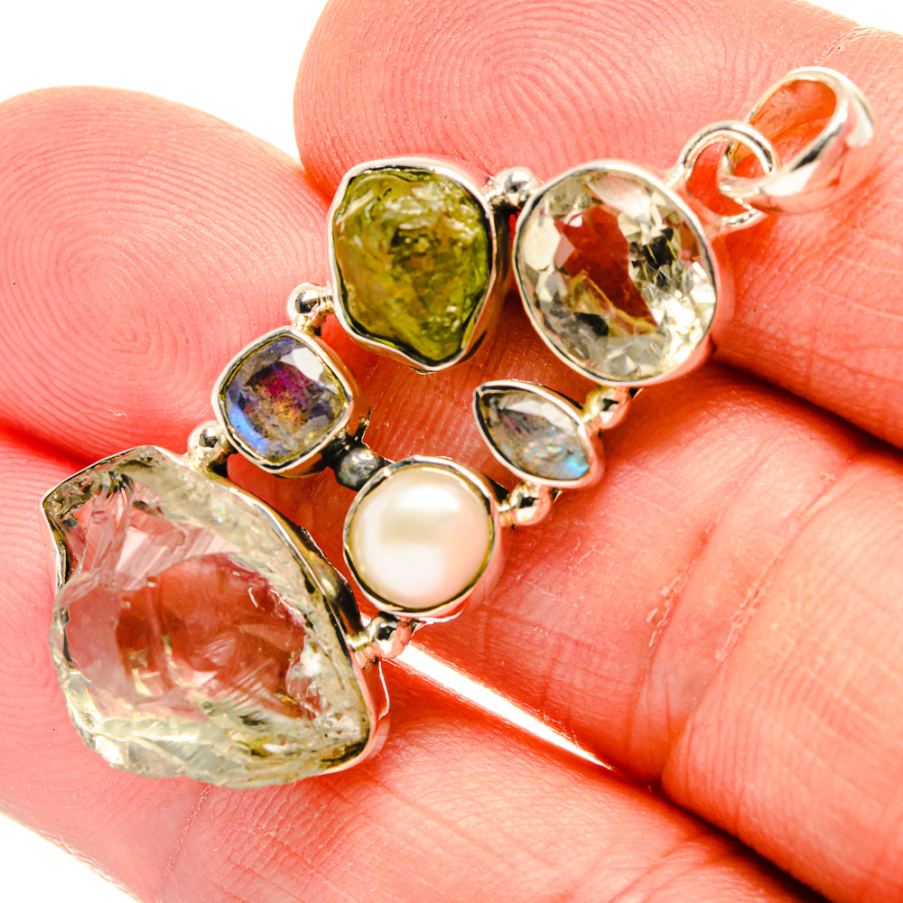 Australian Green Opal Pendants handcrafted by Anasilvercos - PD31767