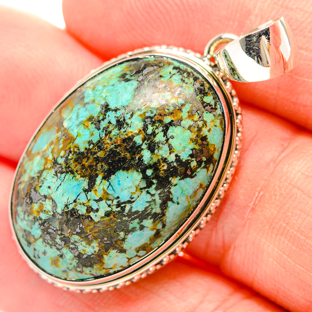 Australian Green Opal Pendants handcrafted by Anasilvercos - PD31796