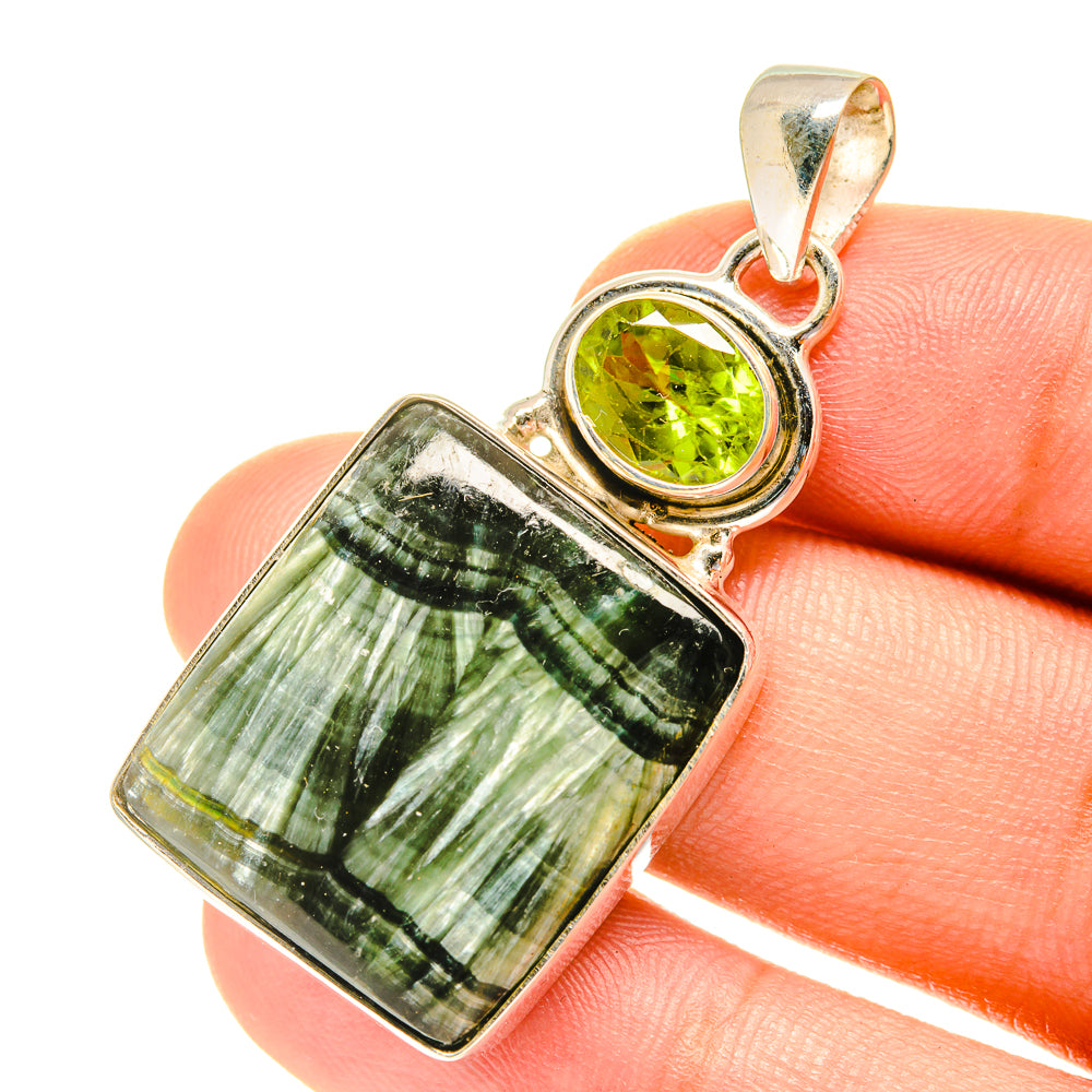 Seraphinite Pendants handcrafted by Anasilvercos - PD3180