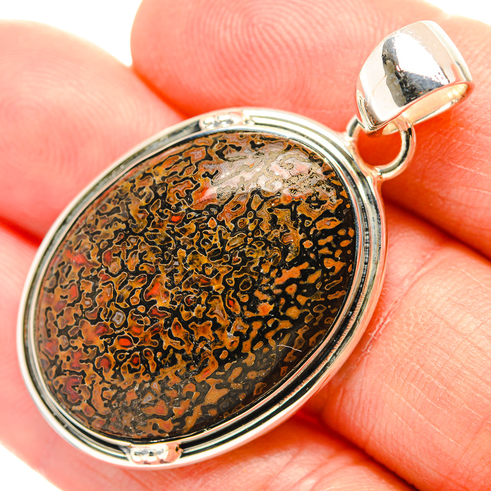 Green Copper Composite Turquoise Pendants handcrafted by Anasilvercos - PD31801