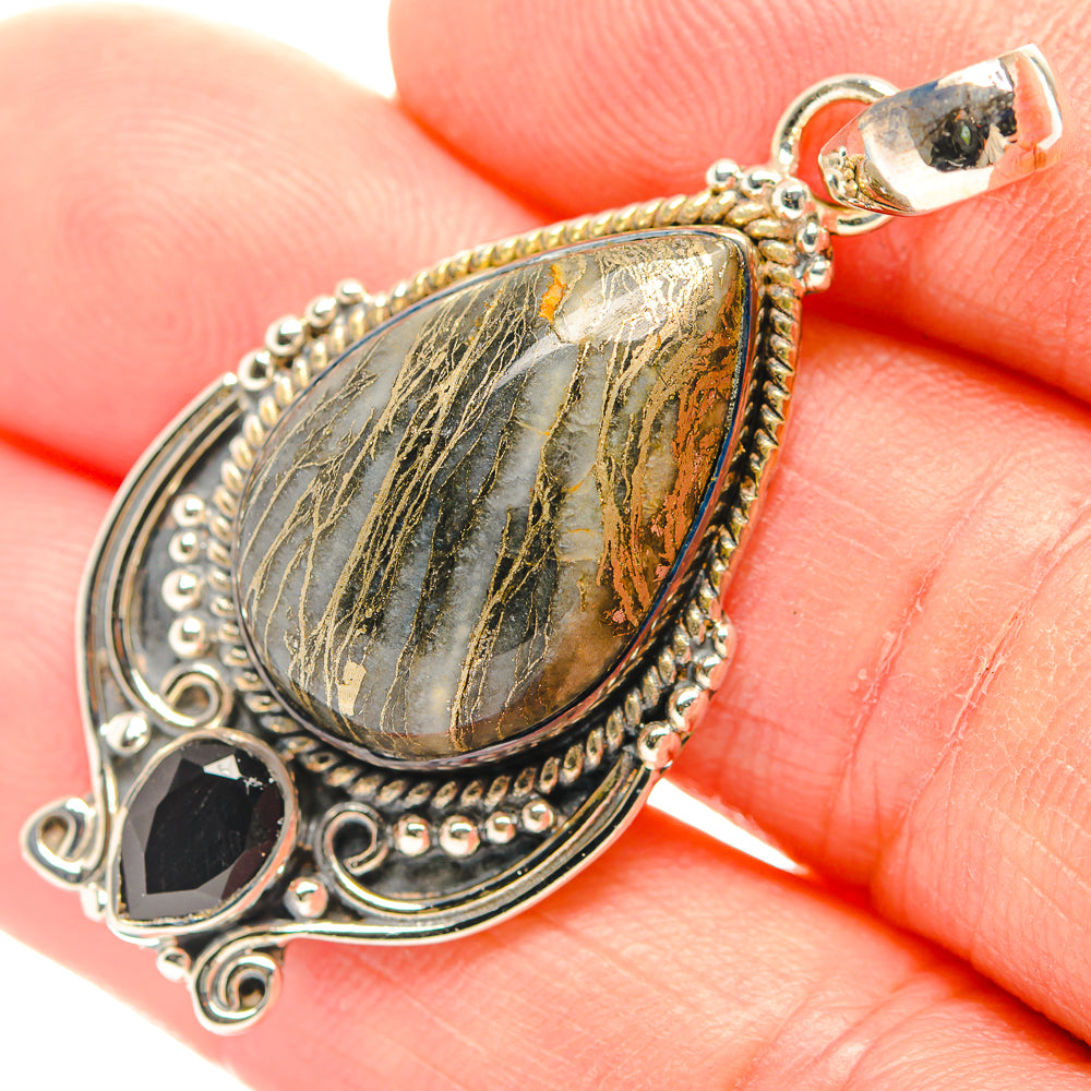 Botswana Agate Pendants handcrafted by Anasilvercos - PD31806