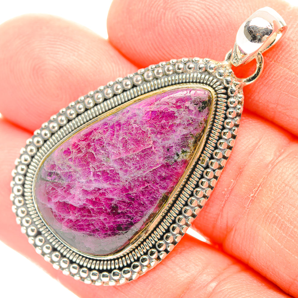 Ruby Fuchsite Pendants handcrafted by Anasilvercos - PD31853