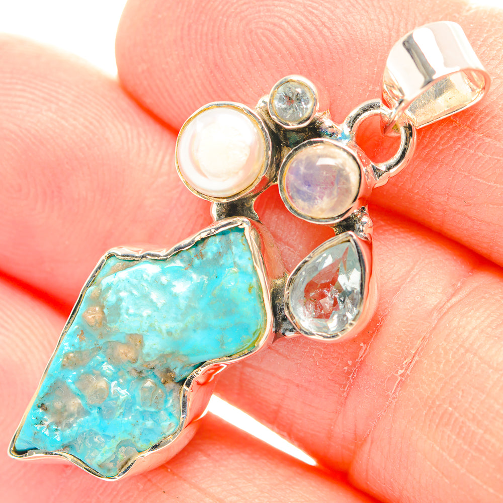 Chrysocolla Pendants handcrafted by Anasilvercos - PD31856