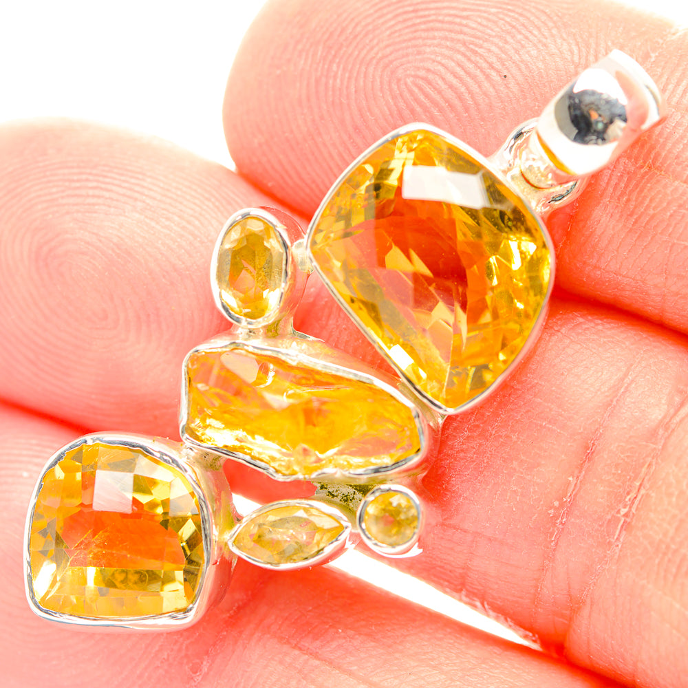 Citrine Pendants handcrafted by Anasilvercos - PD31865