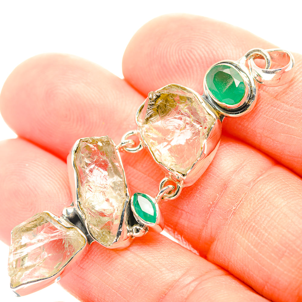 Rainbow Moonstone Pendants handcrafted by Anasilvercos - PD31868