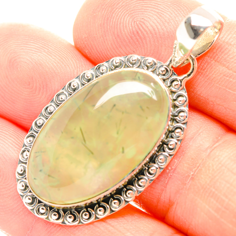 Prehnite Pendants handcrafted by Anasilvercos - PD31880