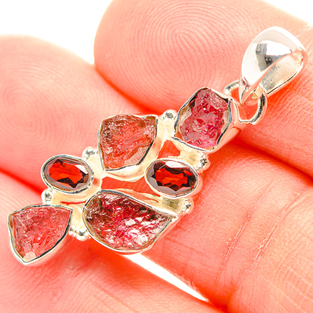 Pink Tourmaline Pendants handcrafted by Anasilvercos - PD31884