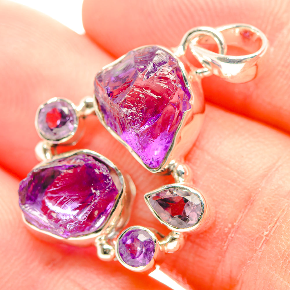 Amethyst Pendants handcrafted by Anasilvercos - PD31893
