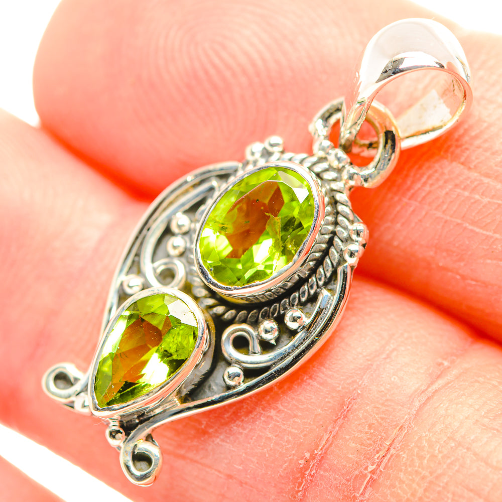 Peridot Pendants handcrafted by Anasilvercos - PD31913