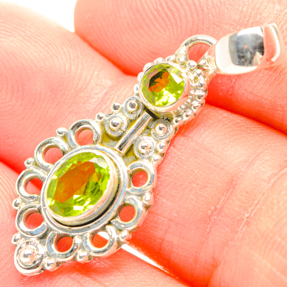 Peridot Pendants handcrafted by Anasilvercos - PD31914