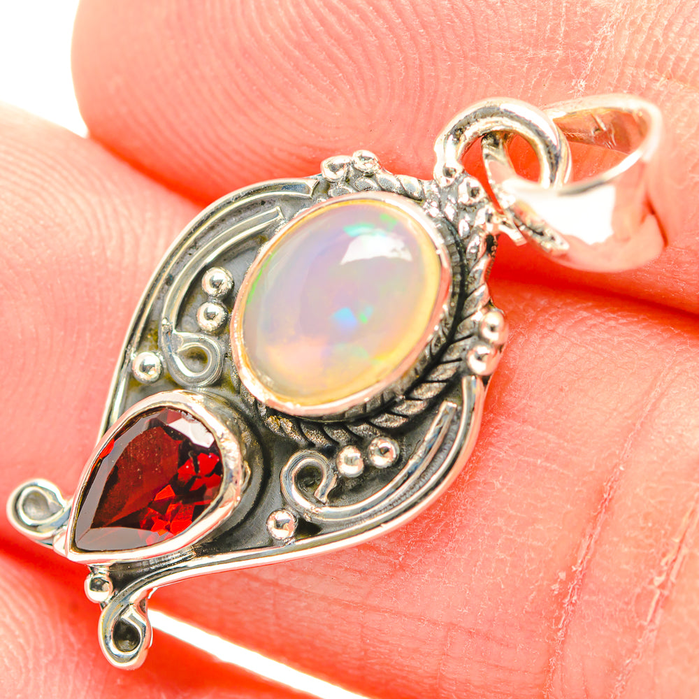 Ethiopian Opal Pendants handcrafted by Anasilvercos - PD31916
