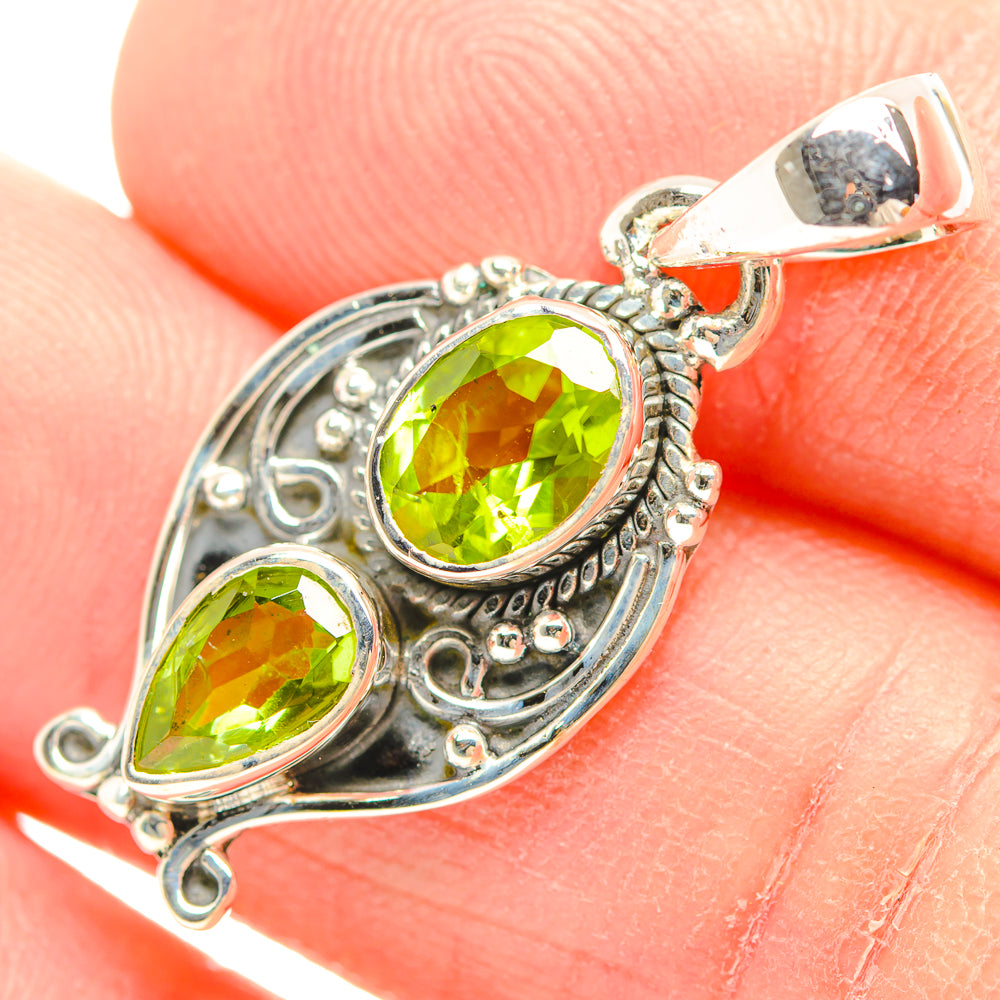 Peridot Pendants handcrafted by Anasilvercos - PD31917