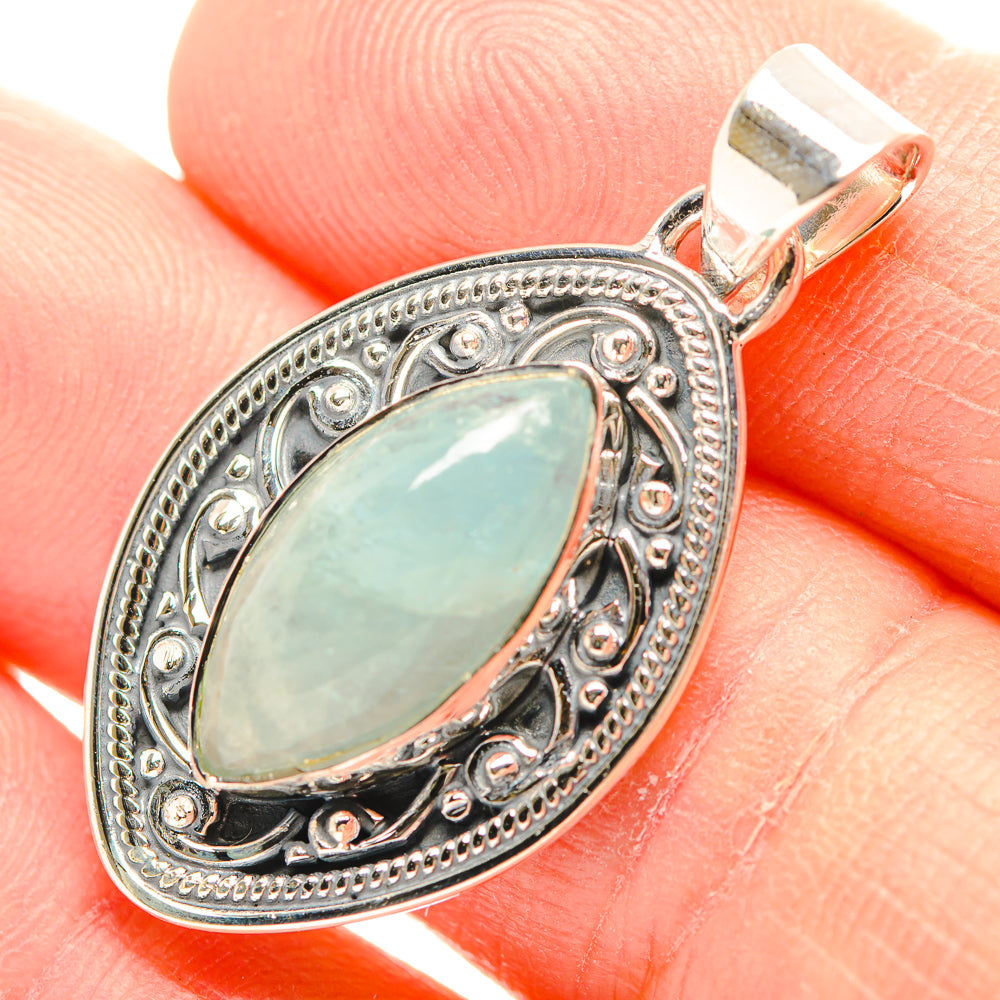Aquamarine Pendants handcrafted by Anasilvercos - PD31919