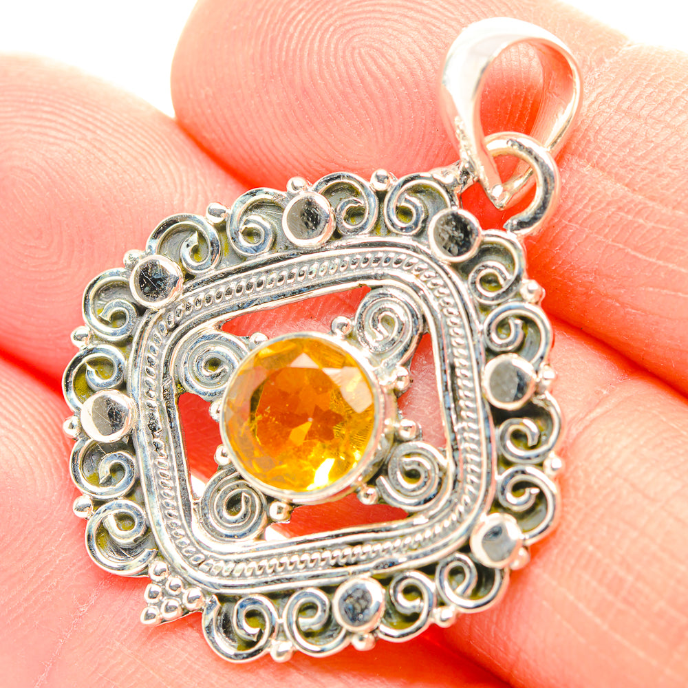 Citrine Pendants handcrafted by Anasilvercos - PD31927