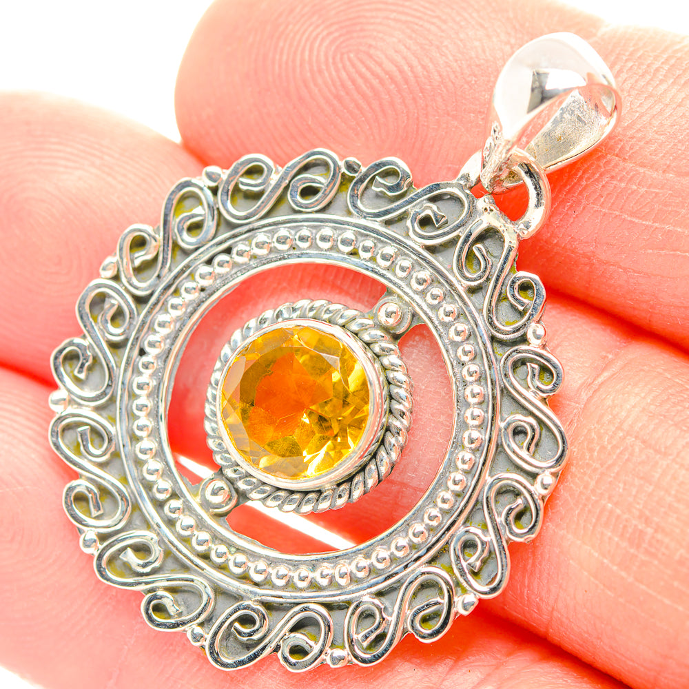 Citrine Pendants handcrafted by Anasilvercos - PD31931