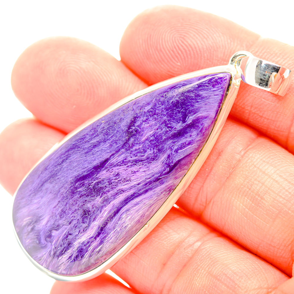 Charoite Pendants handcrafted by Anasilvercos - PD31936