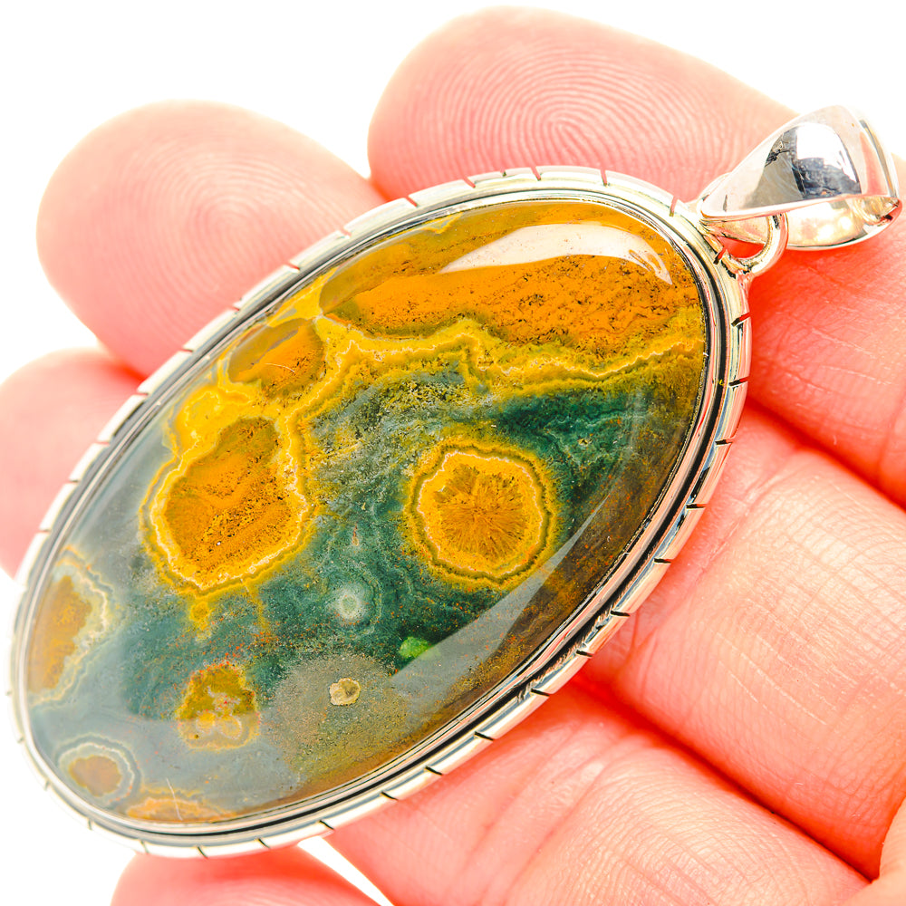 Ocean Jasper Pendants handcrafted by Anasilvercos - PD31937