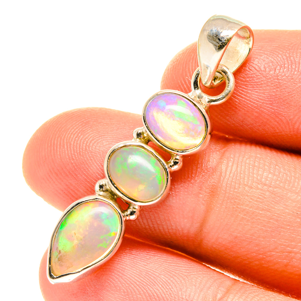 Ethiopian Opal Pendants handcrafted by Anasilvercos - PD3194