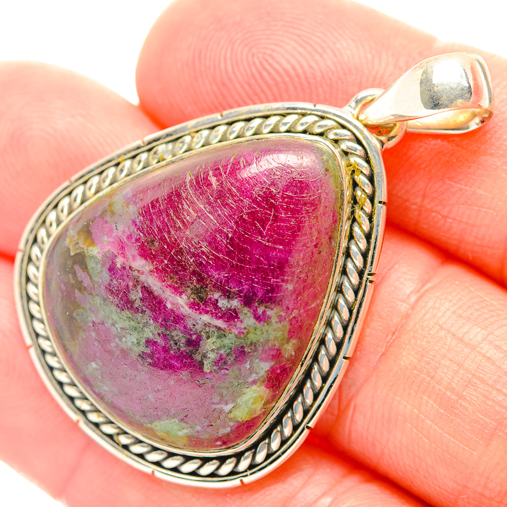 Ruby Zoisite Pendants handcrafted by Anasilvercos - PD31940