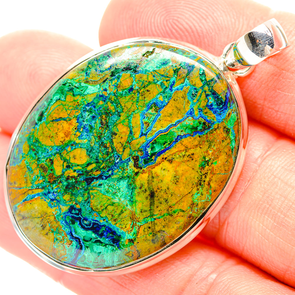 Chrysocolla Pendants handcrafted by Anasilvercos - PD31942