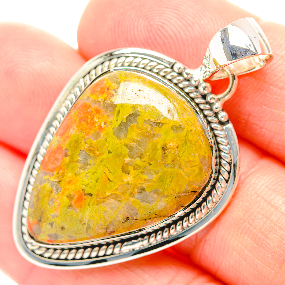 Unakite Pendants handcrafted by Anasilvercos - PD31947