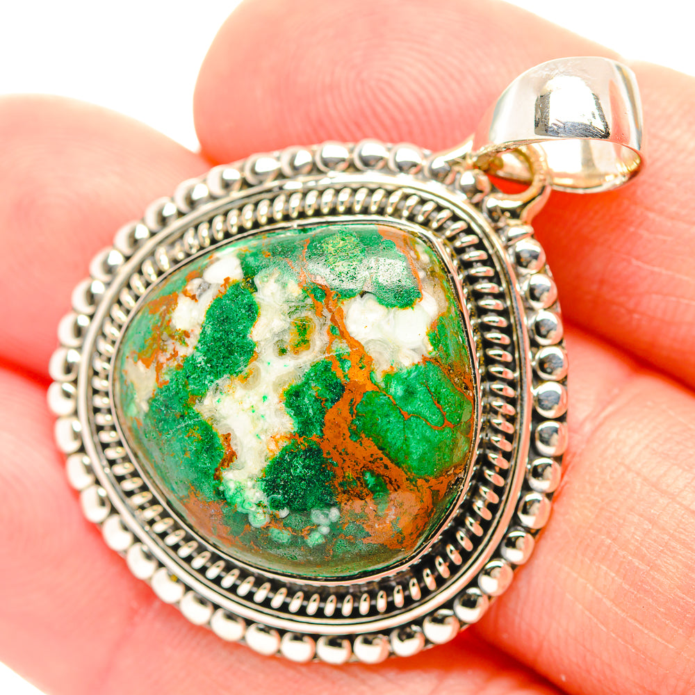 Chrysocolla Pendants handcrafted by Anasilvercos - PD31955