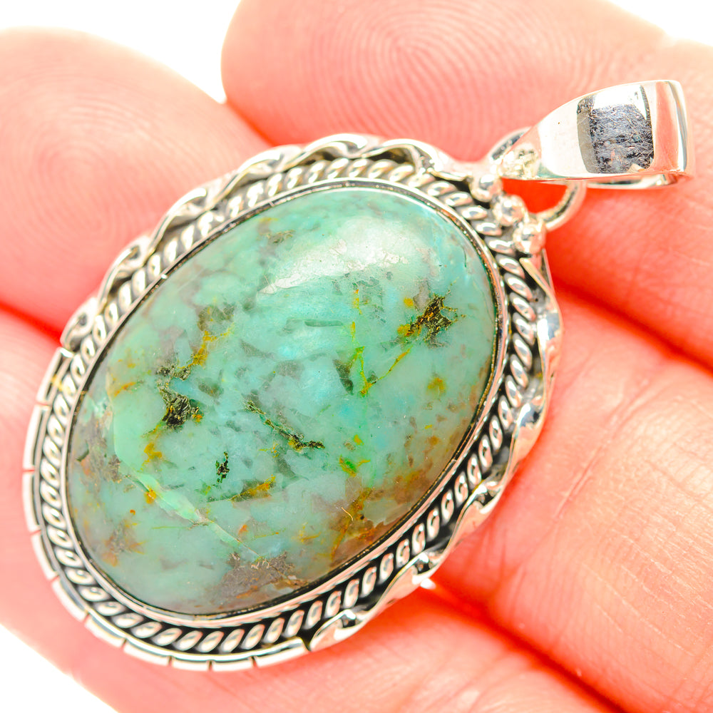 Chrysocolla Pendants handcrafted by Anasilvercos - PD31959