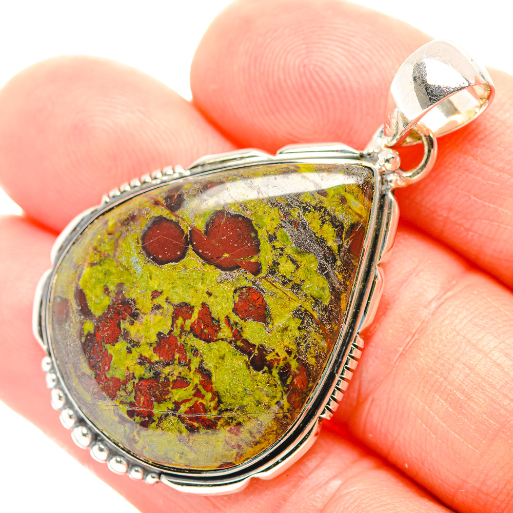 Dragon's Bloodstone Pendants handcrafted by Anasilvercos - PD31961