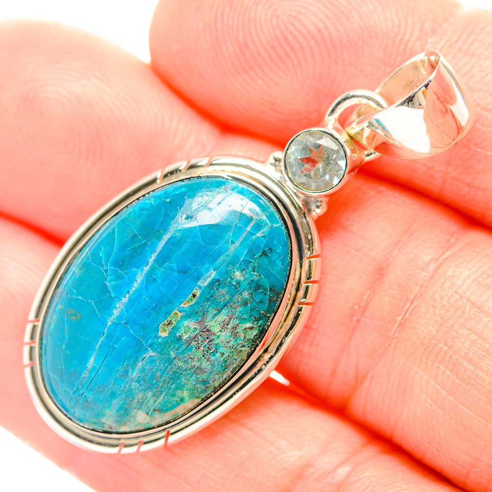Chrysocolla Pendants handcrafted by Anasilvercos - PD31980