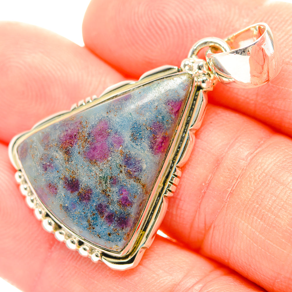 Ruby Fuchsite Pendants handcrafted by Anasilvercos - PD31983