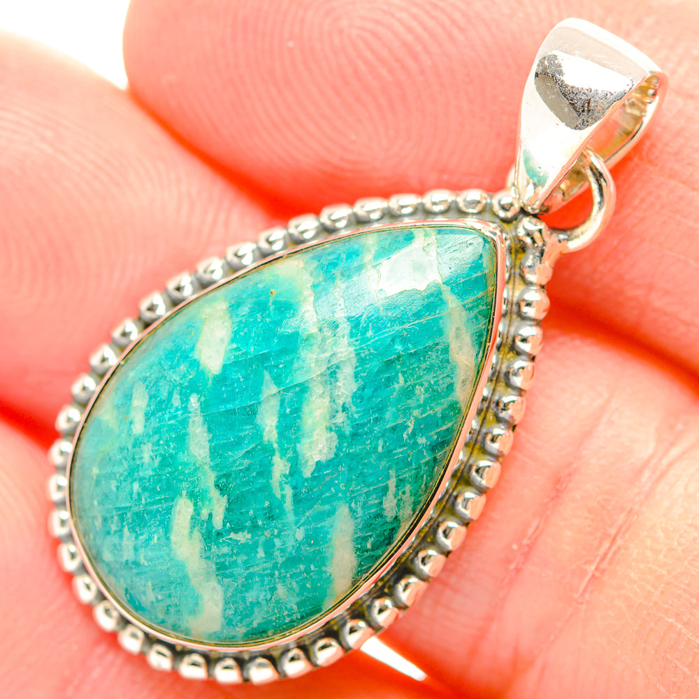 Amazonite Pendants handcrafted by Anasilvercos - PD31986