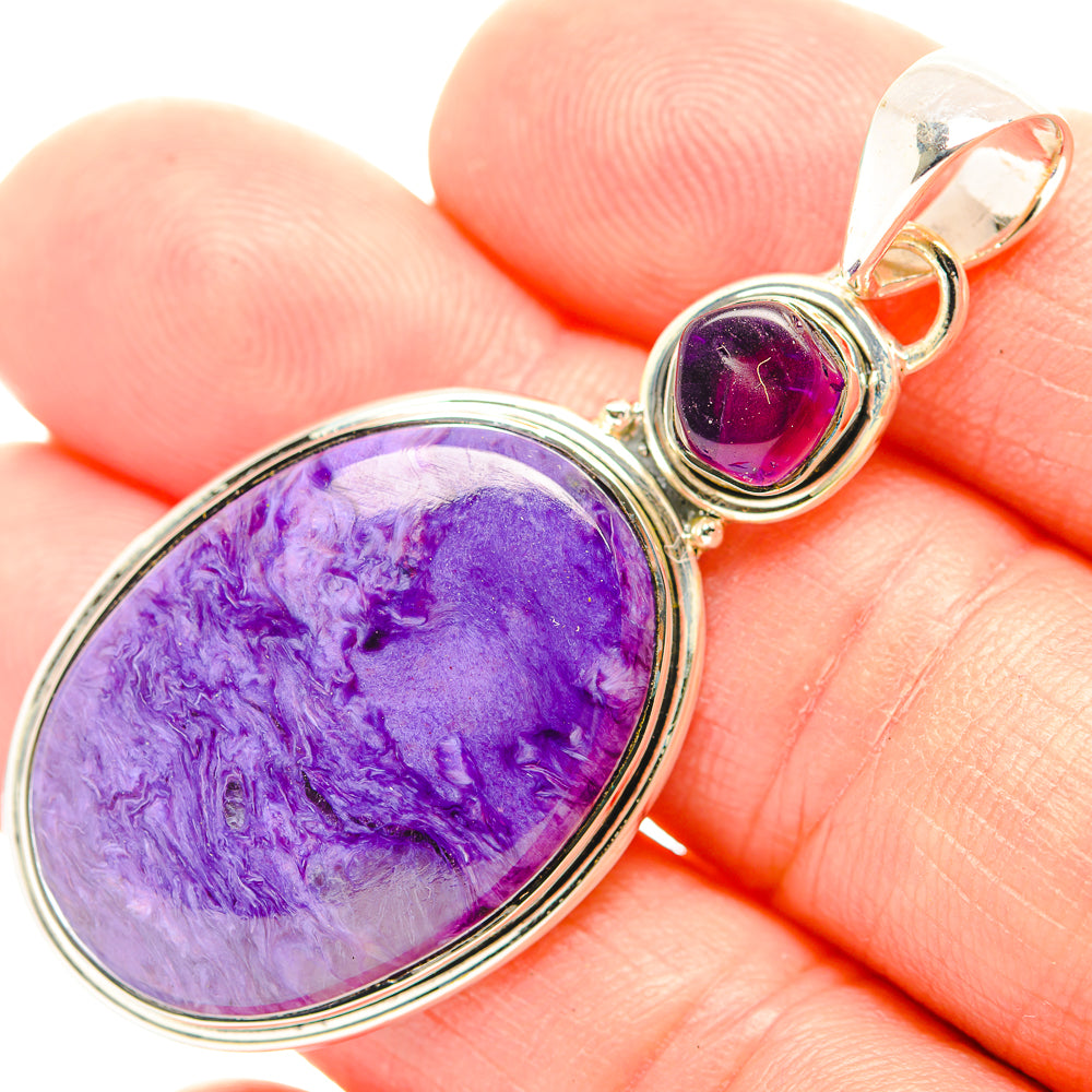 Charoite Pendants handcrafted by Anasilvercos - PD31993