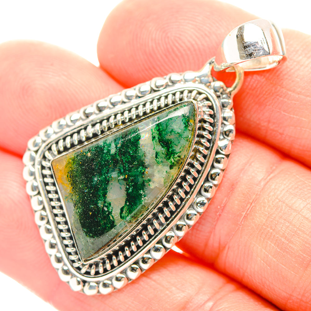 Green Aventurine Pendants handcrafted by Anasilvercos - PD32001