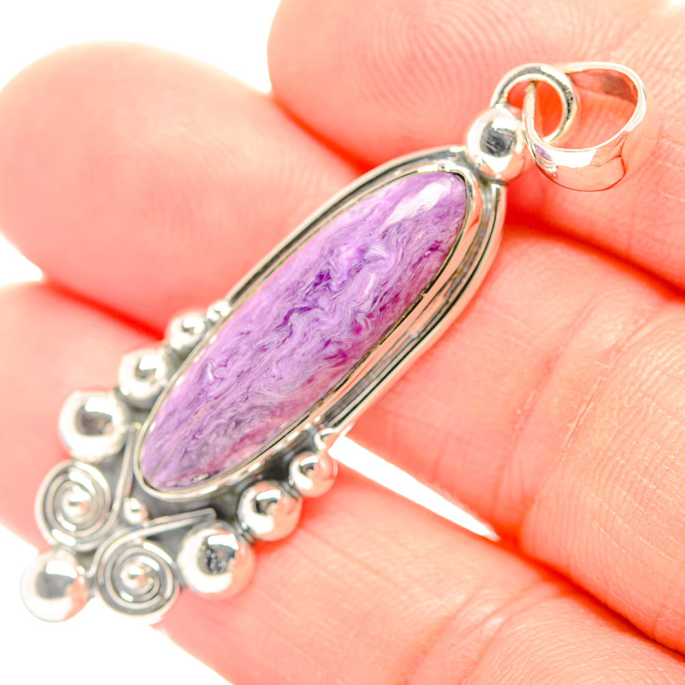 Charoite Pendants handcrafted by Anasilvercos - PD32002