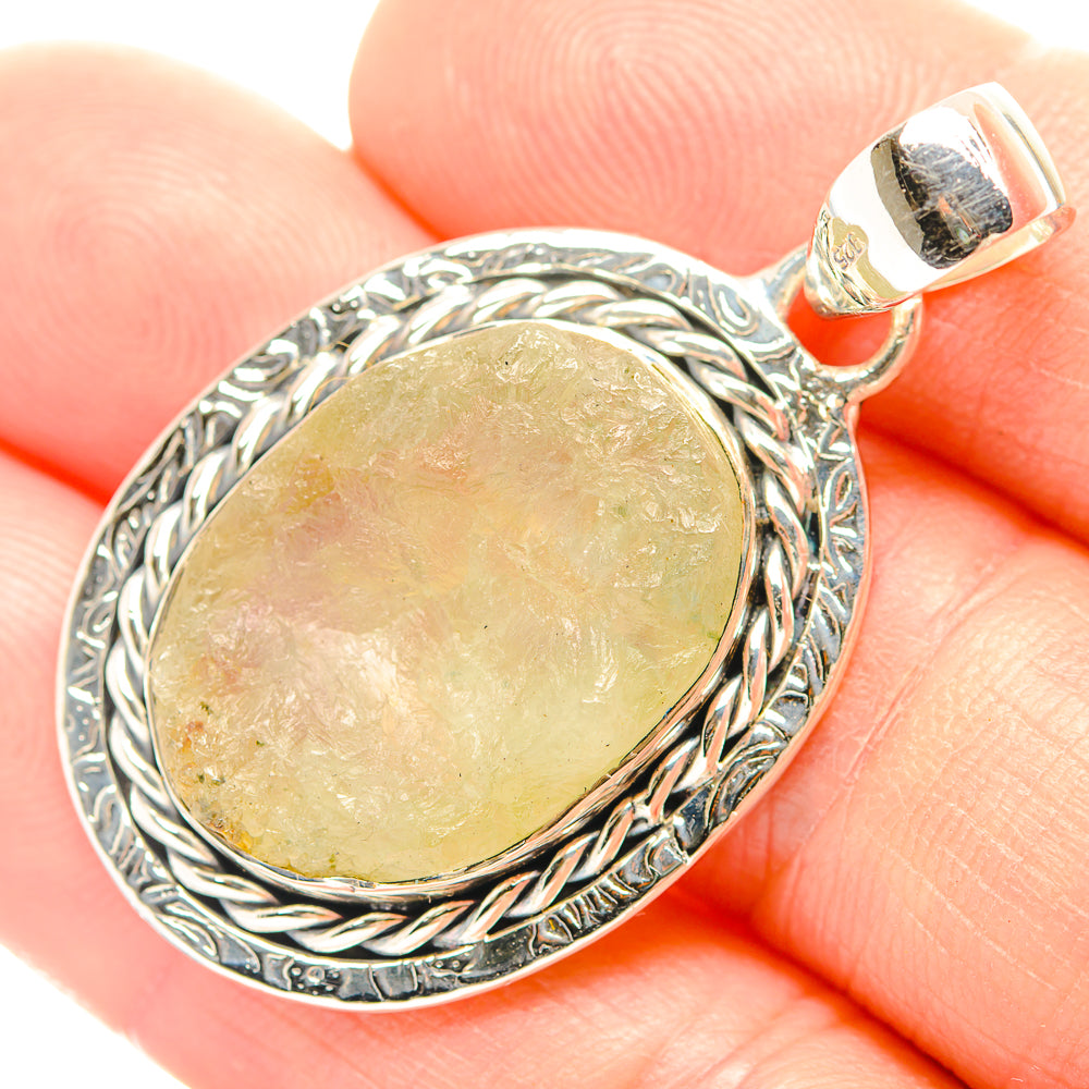 Prehnite Pendants handcrafted by Anasilvercos - PD32017