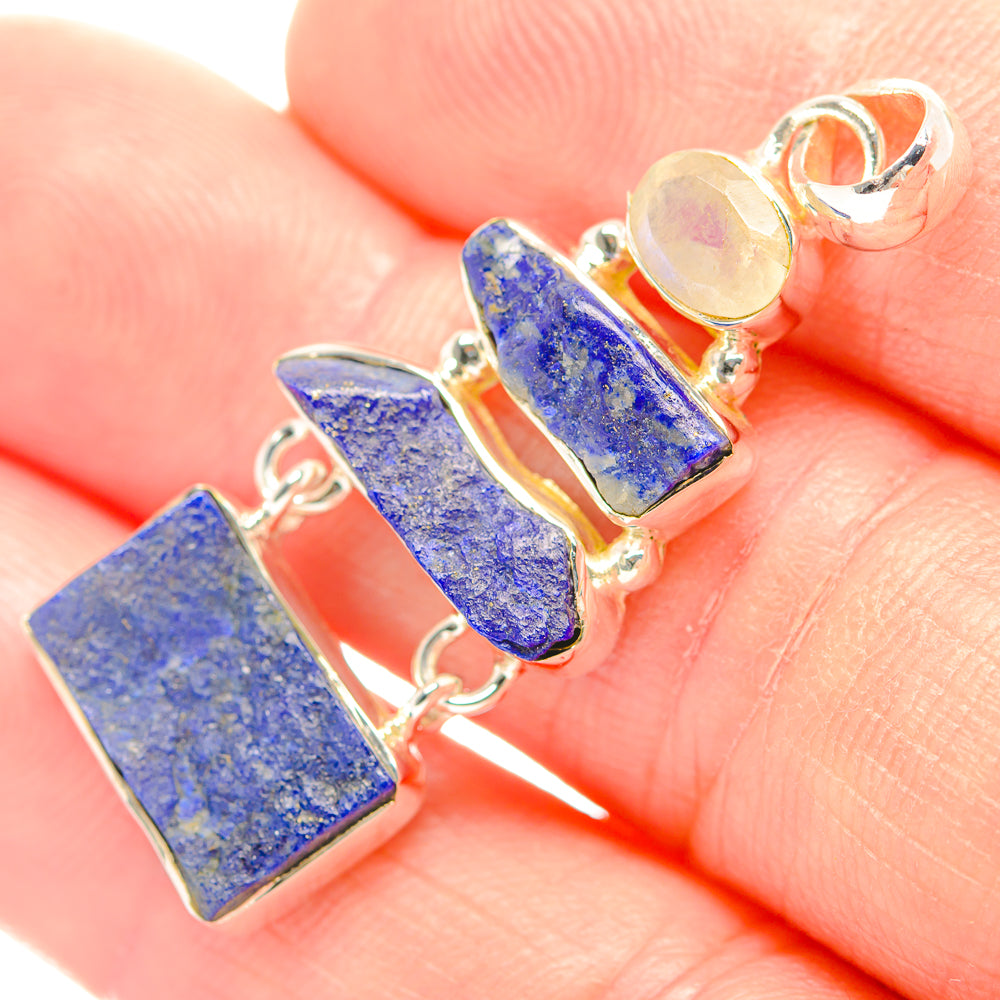 Lapis Lazuli Pendants handcrafted by Anasilvercos - PD32028