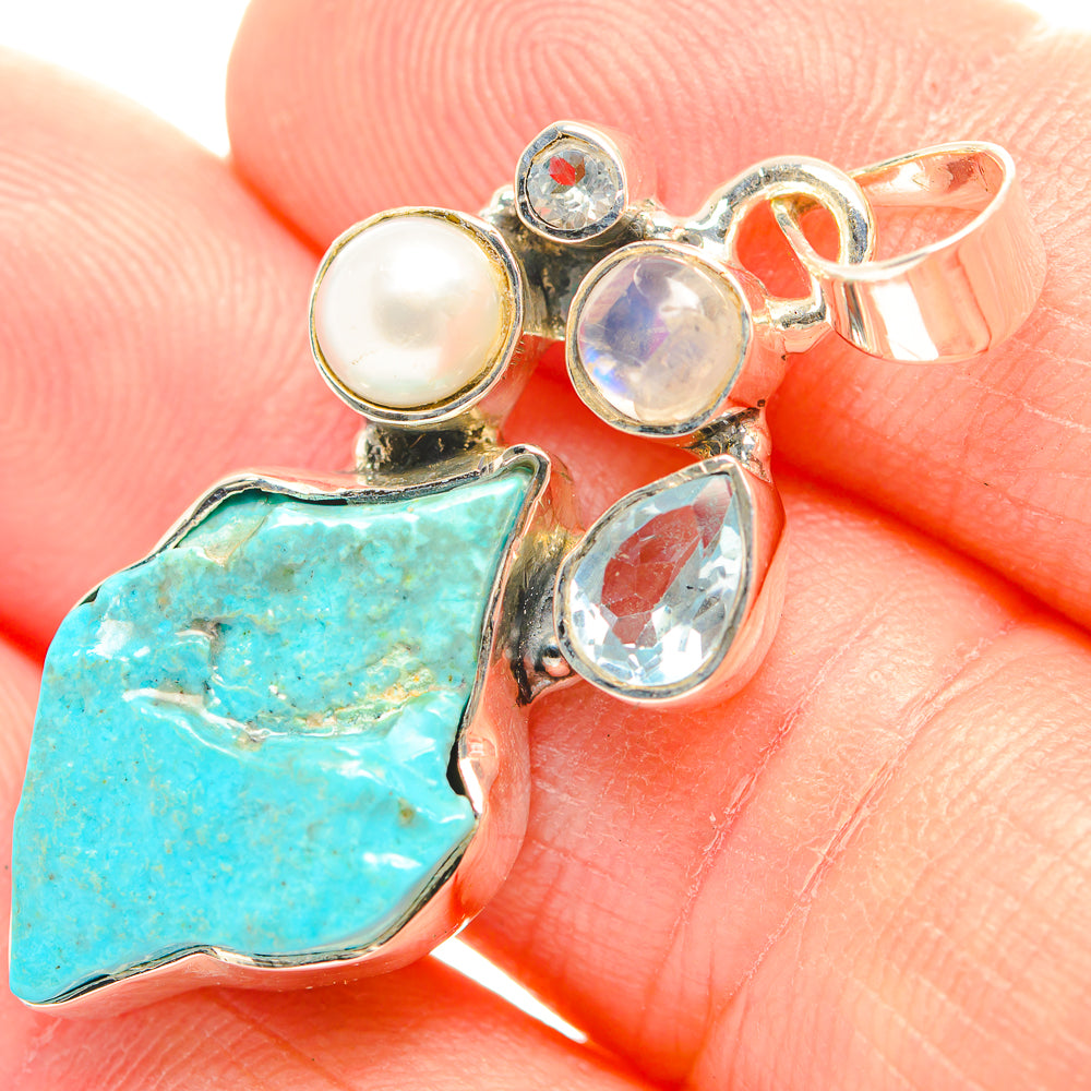 Chrysocolla Pendants handcrafted by Anasilvercos - PD32042