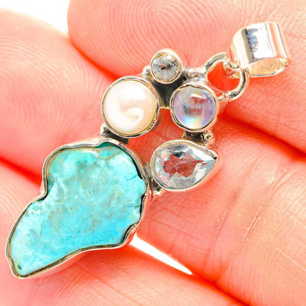 Chrysocolla Pendants handcrafted by Anasilvercos - PD32043