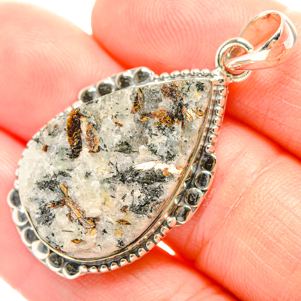 Astrophyllite Pendants handcrafted by Anasilvercos - PD32045