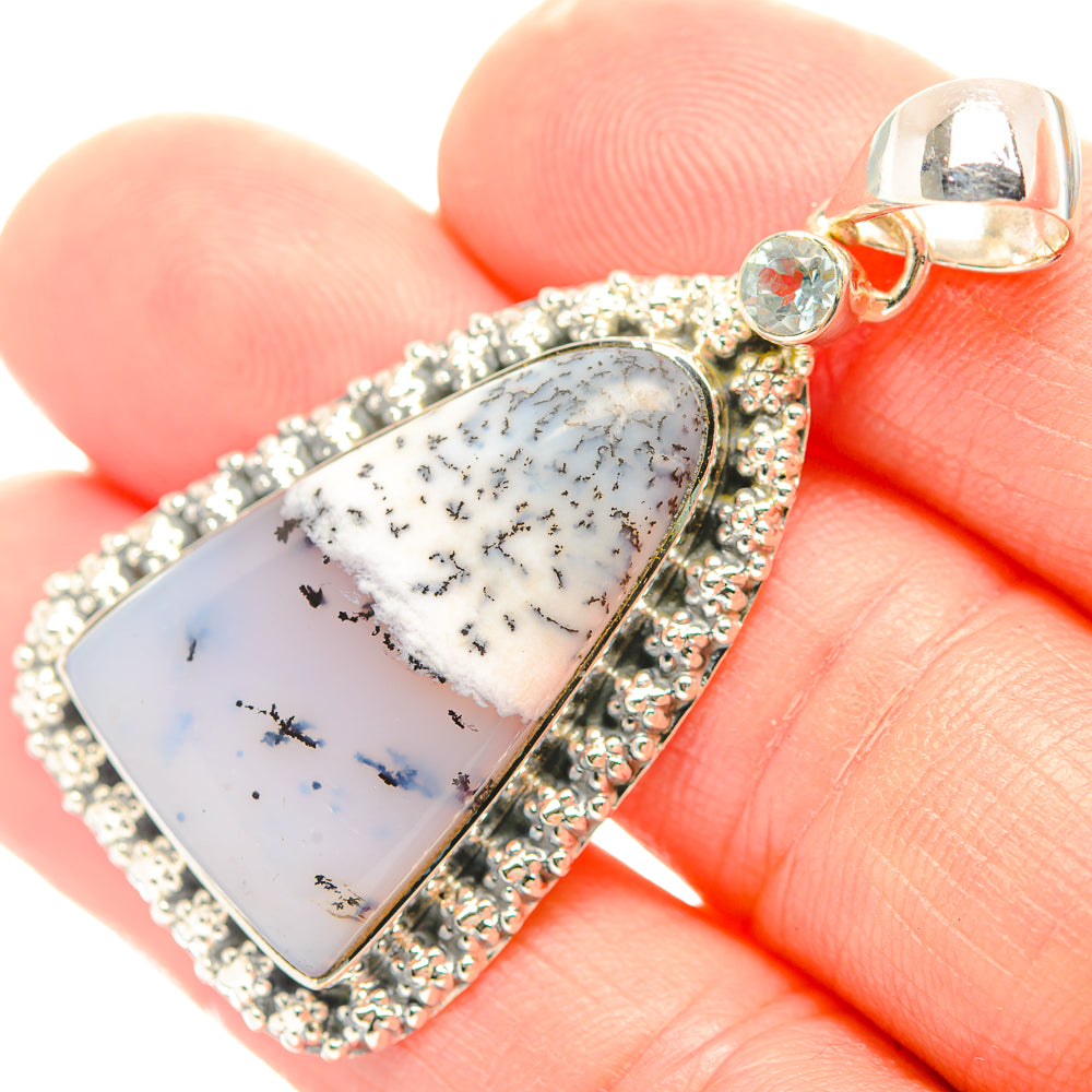 Dendritic Opal Pendants handcrafted by Anasilvercos - PD32055