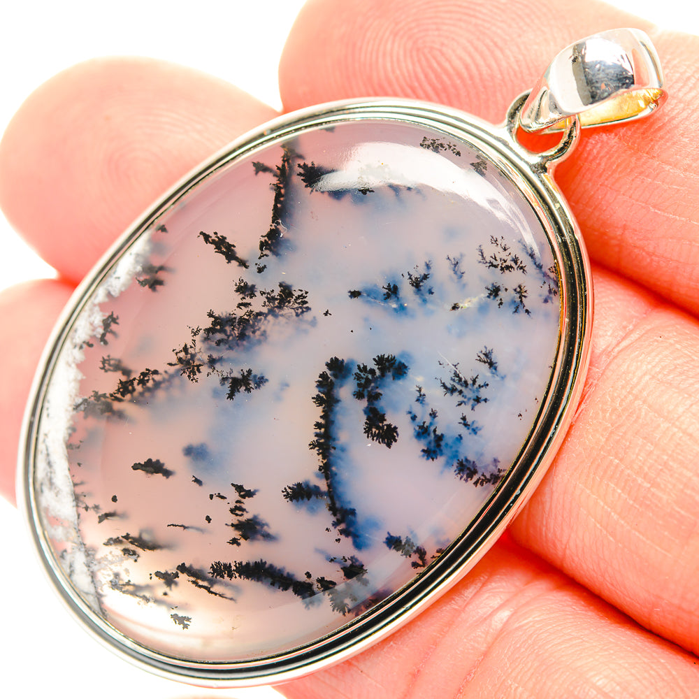 Dendritic Opal Pendants handcrafted by Anasilvercos - PD32058