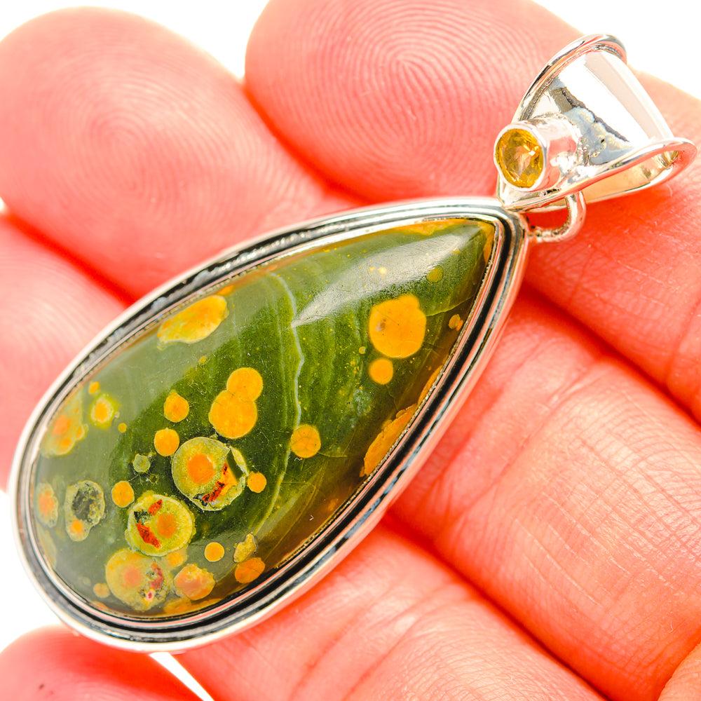 Ocean Jasper Pendants handcrafted by Anasilvercos - PD32075