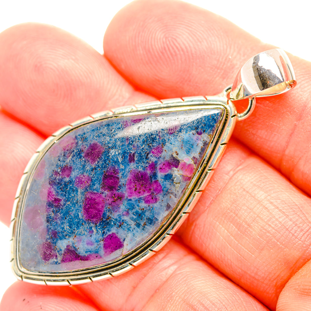 Ruby Fuchsite Pendants handcrafted by Anasilvercos - PD32082