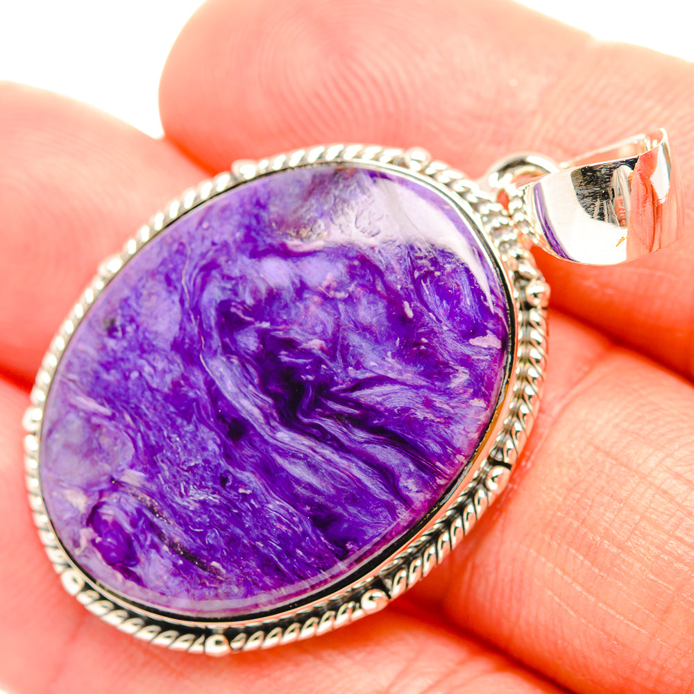 Charoite Pendants handcrafted by Anasilvercos - PD32083