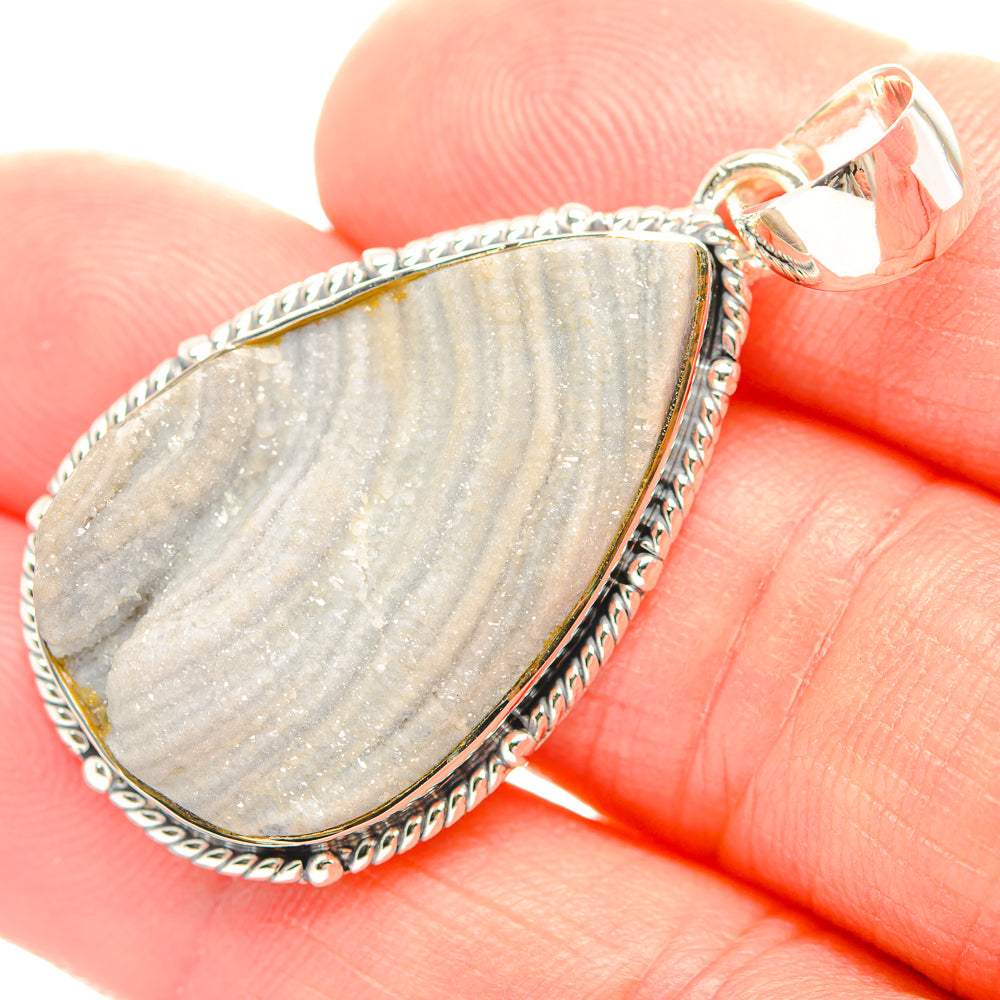 Desert Druzy Pendants handcrafted by Anasilvercos - PD32097