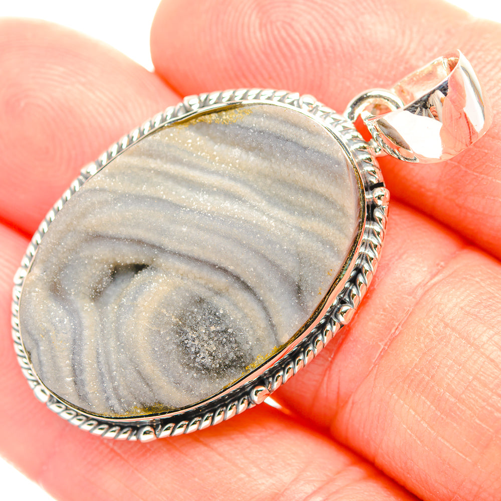 Desert Druzy Pendants handcrafted by Anasilvercos - PD32101