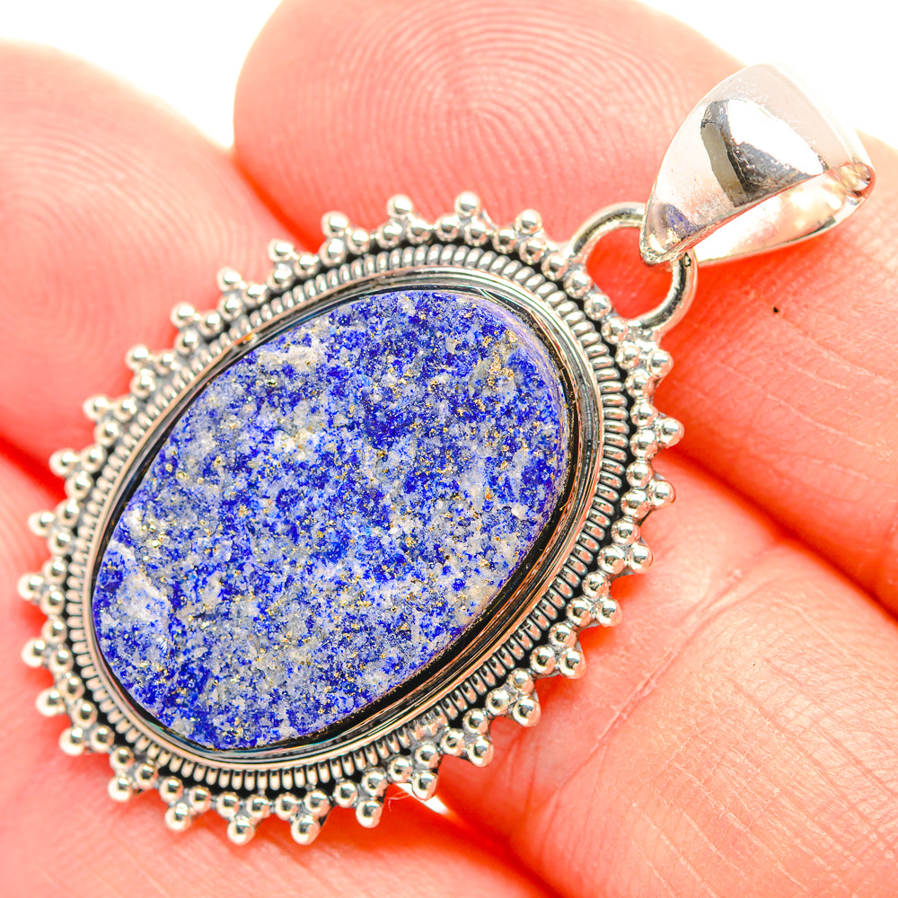 Lapis Lazuli Pendants handcrafted by Anasilvercos - PD32102