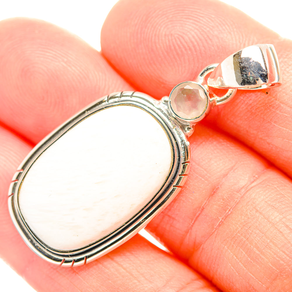 White Scolecite Pendants handcrafted by Anasilvercos - PD32120